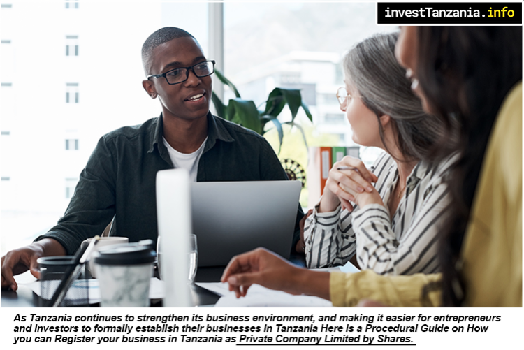 Business Registration in Tanzania as A Private Company Limited by Share – A Procedural Guide