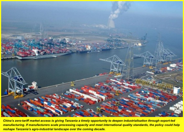Tanzania Eyes Export Growth to China under Zero Tariff Trade Window